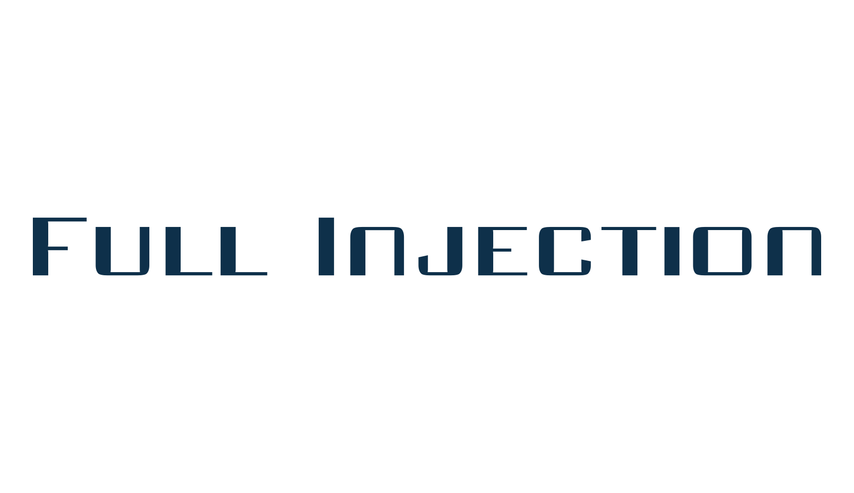 Full Injection, sci-fi font preview