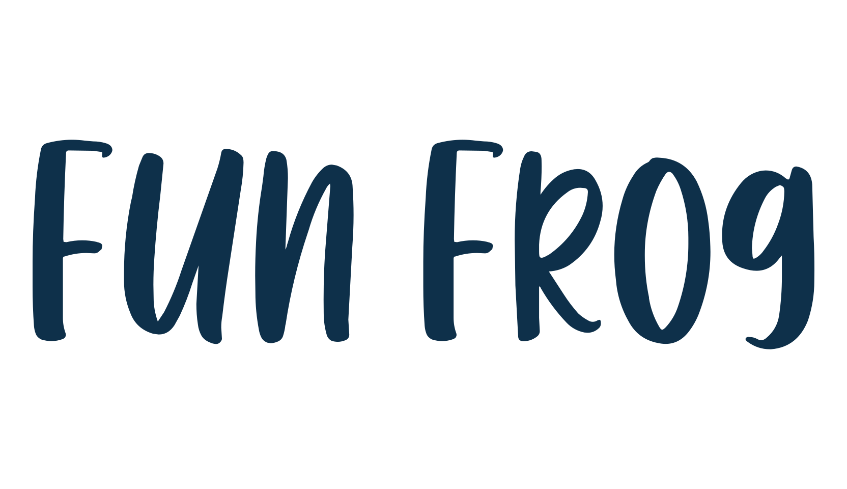 Fun Frog, handwriting font preview