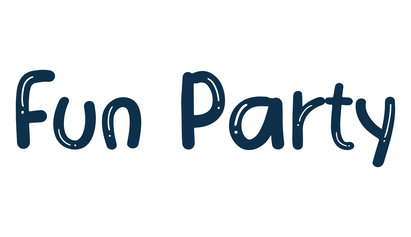 Fun Party, fancy decorative font preview