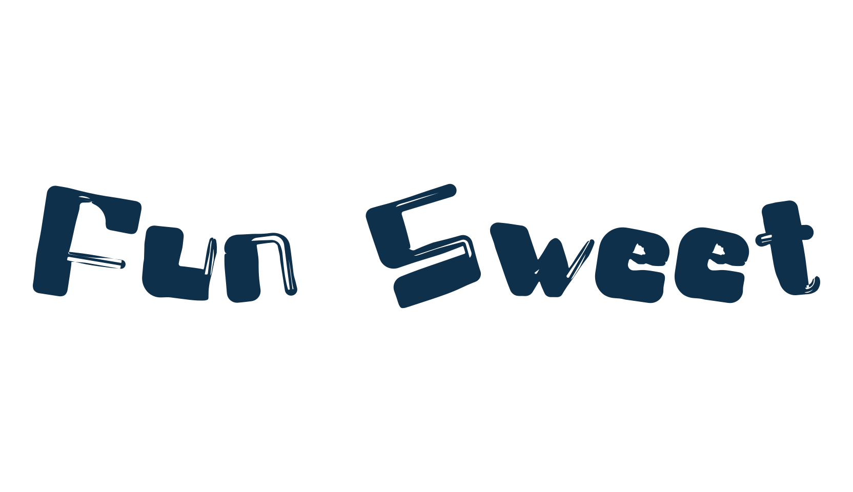 Fun Sweet, fancy cartoon decorative font preview
