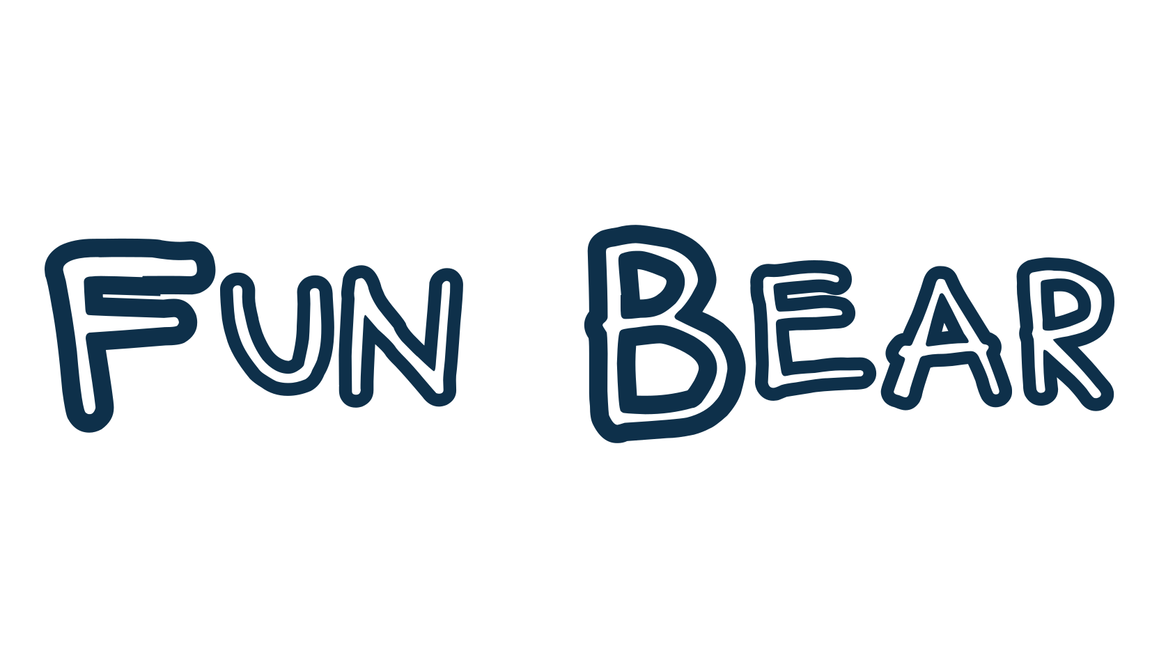 Fun Bear, cartoon font preview