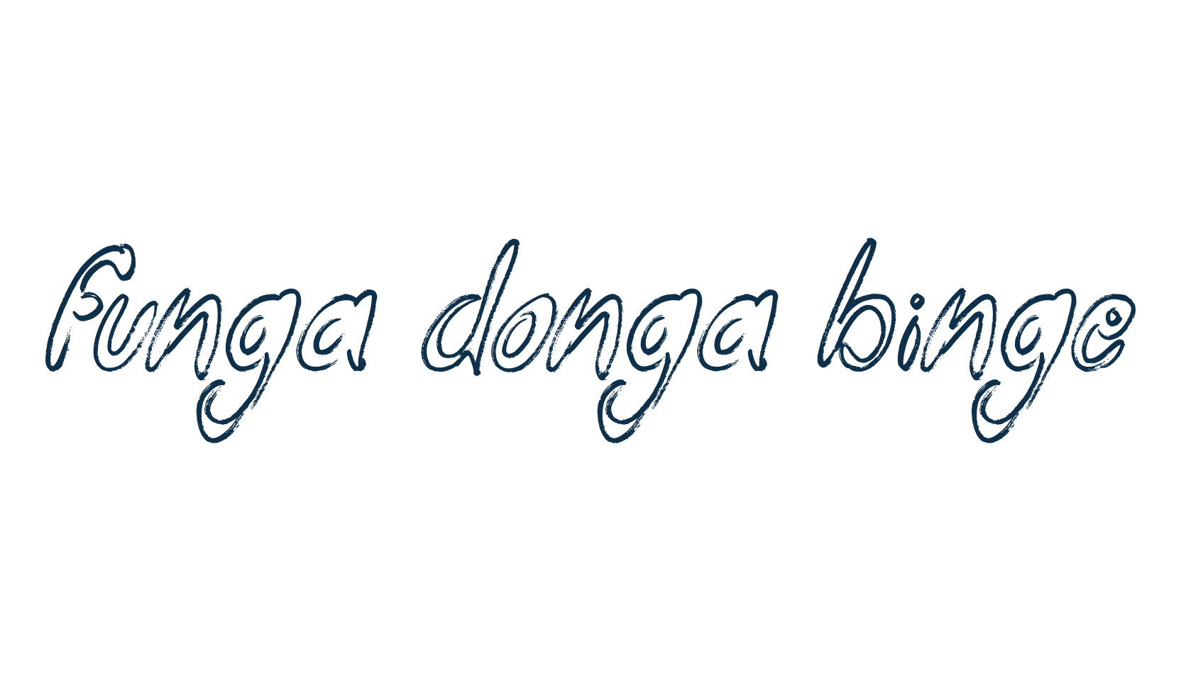 Funga Donga Binge, fancy cartoon decorative font preview