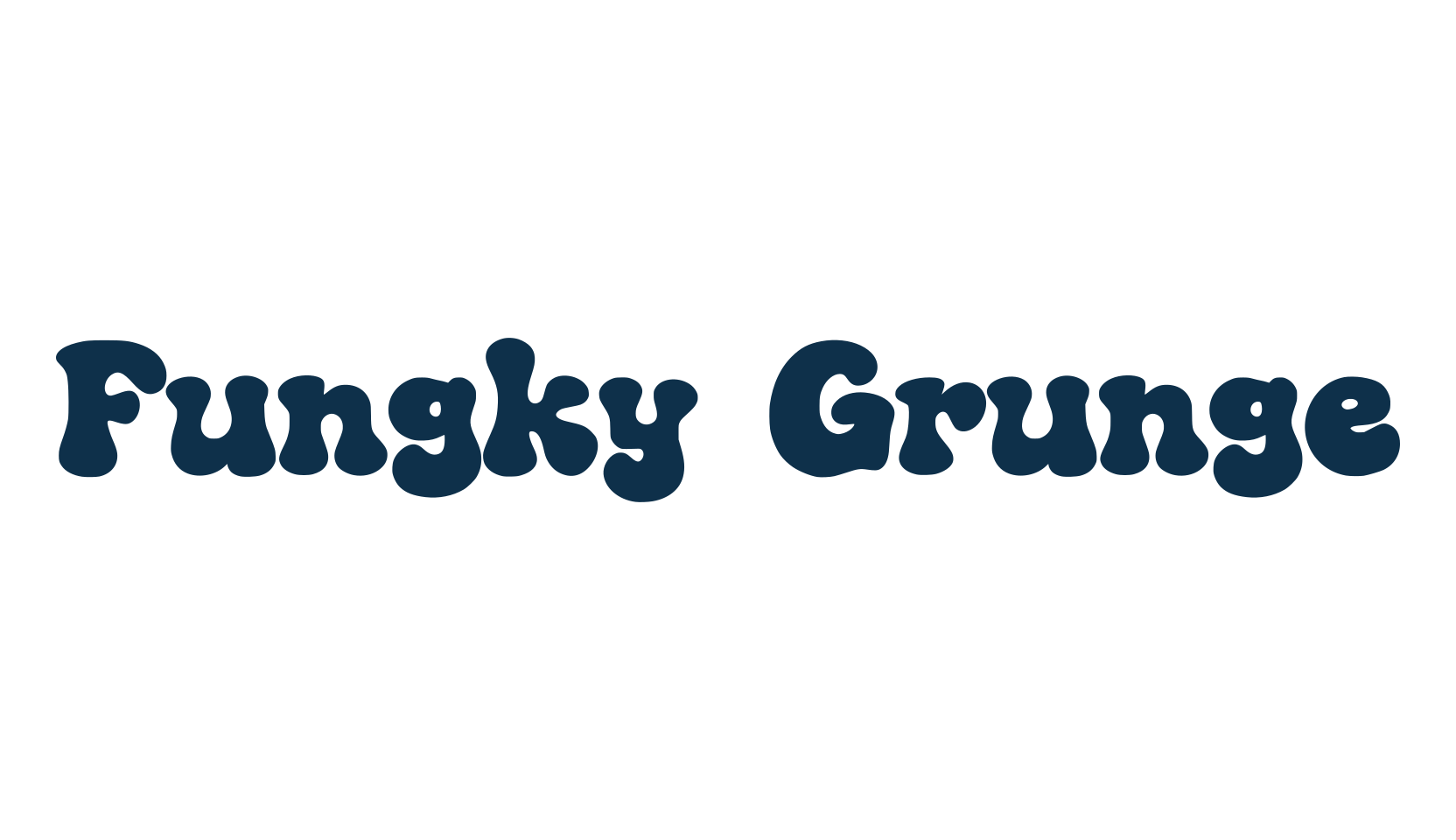 Fungky Grunge, fancy groovy decorative font preview