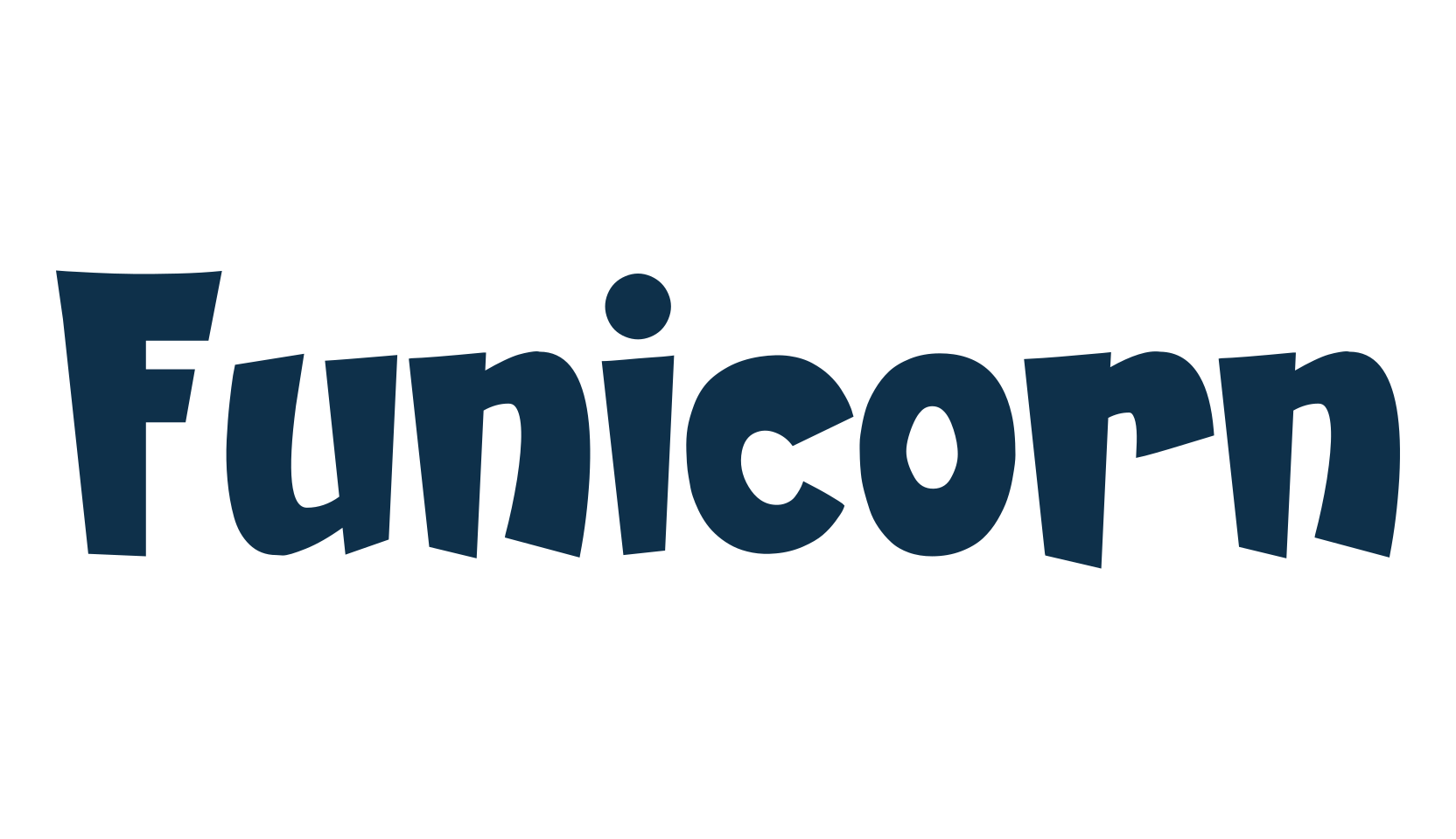 Funicorn, cartoon font preview