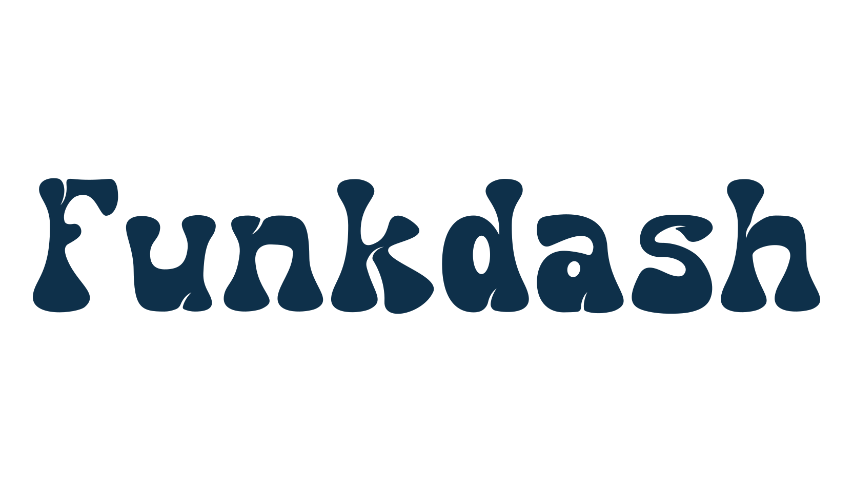 Funkdash, fancy groovy decorative font preview