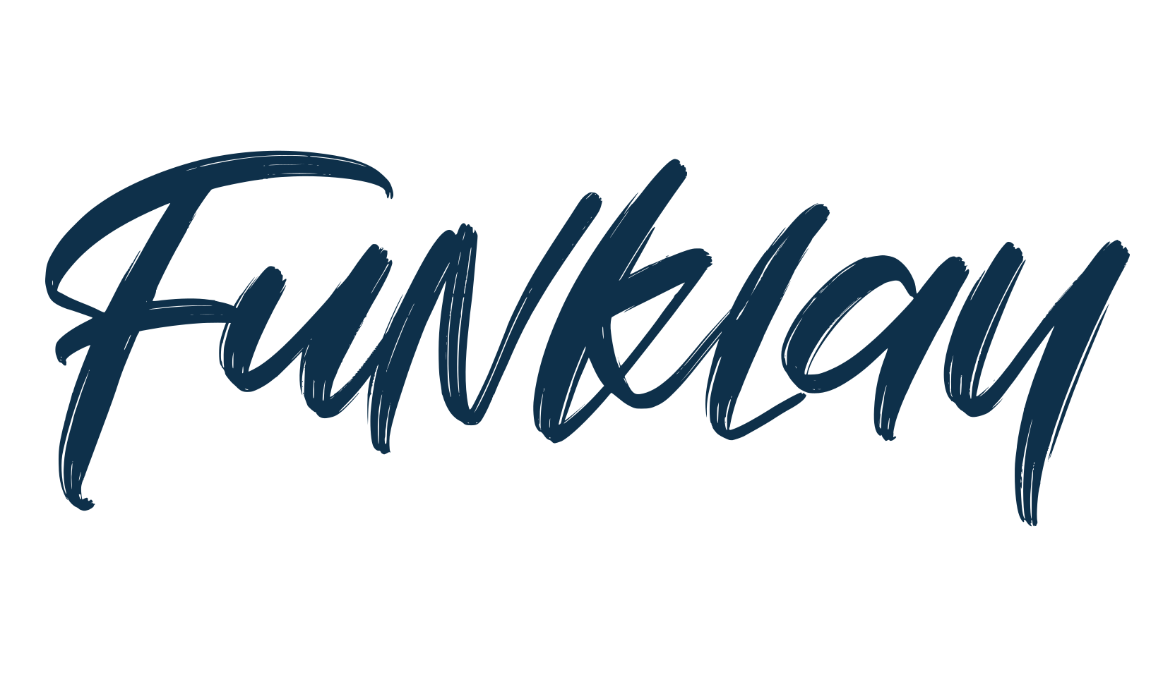 Funklay, brush font preview