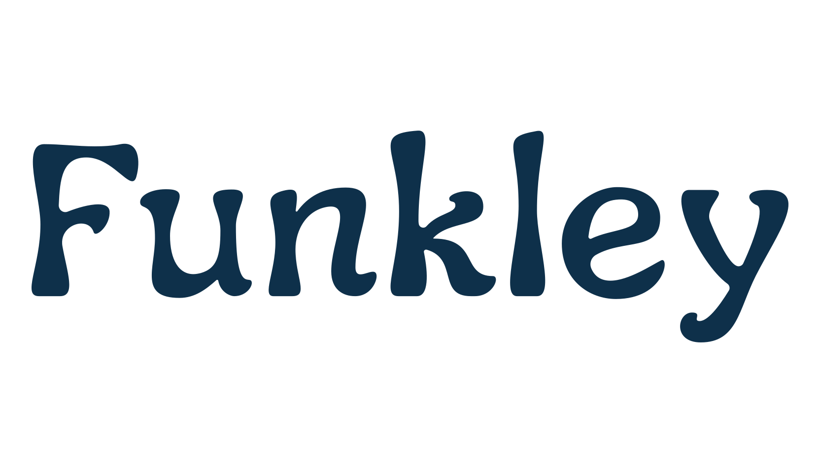 Funkley, fancy groovy decorative font preview