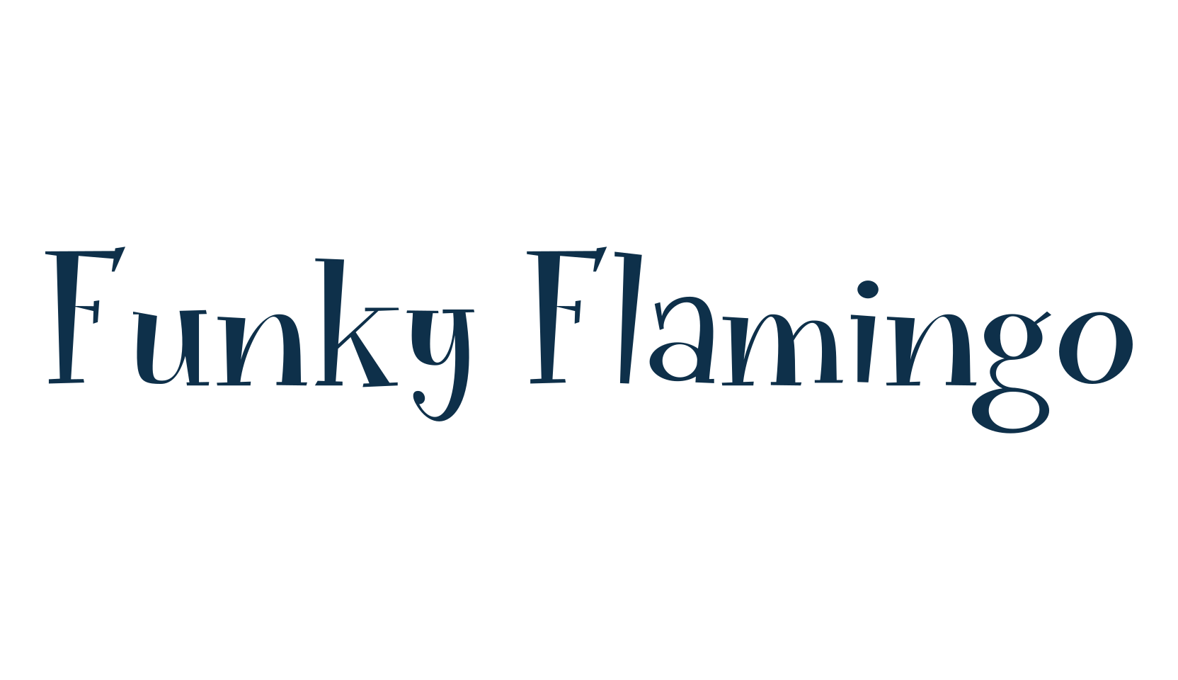 Funky Flamingo, cartoon font preview