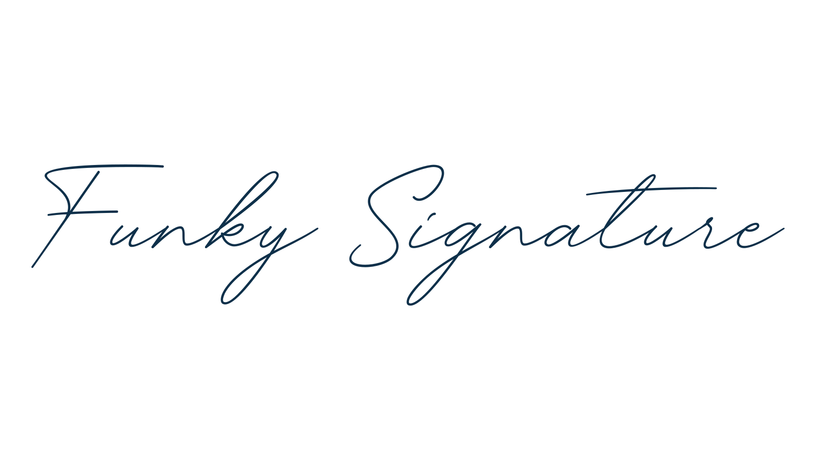 Funky Signature, script handwritten fancy decorative calligraphy font preview