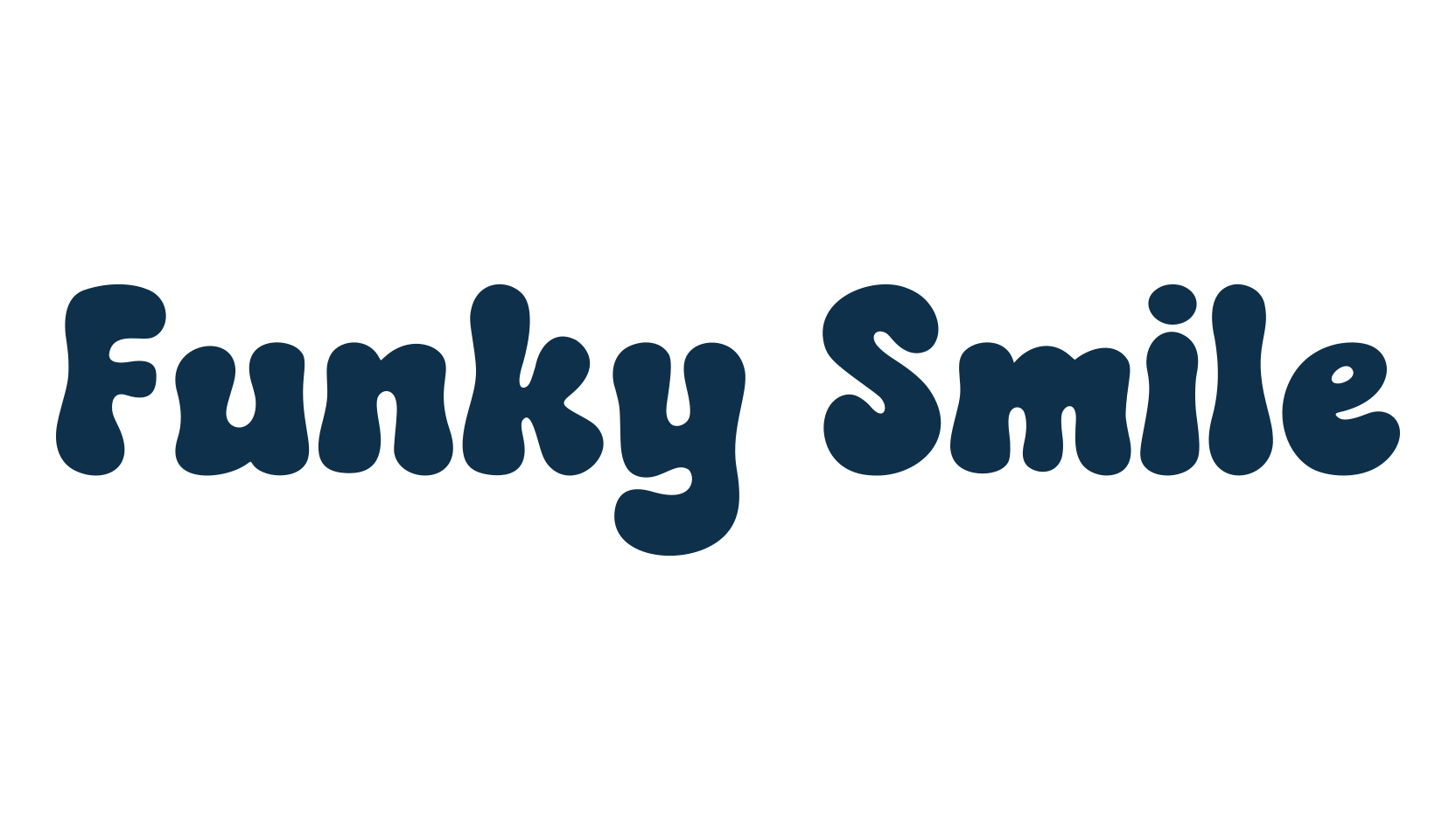 Funky Smile, groovy font preview