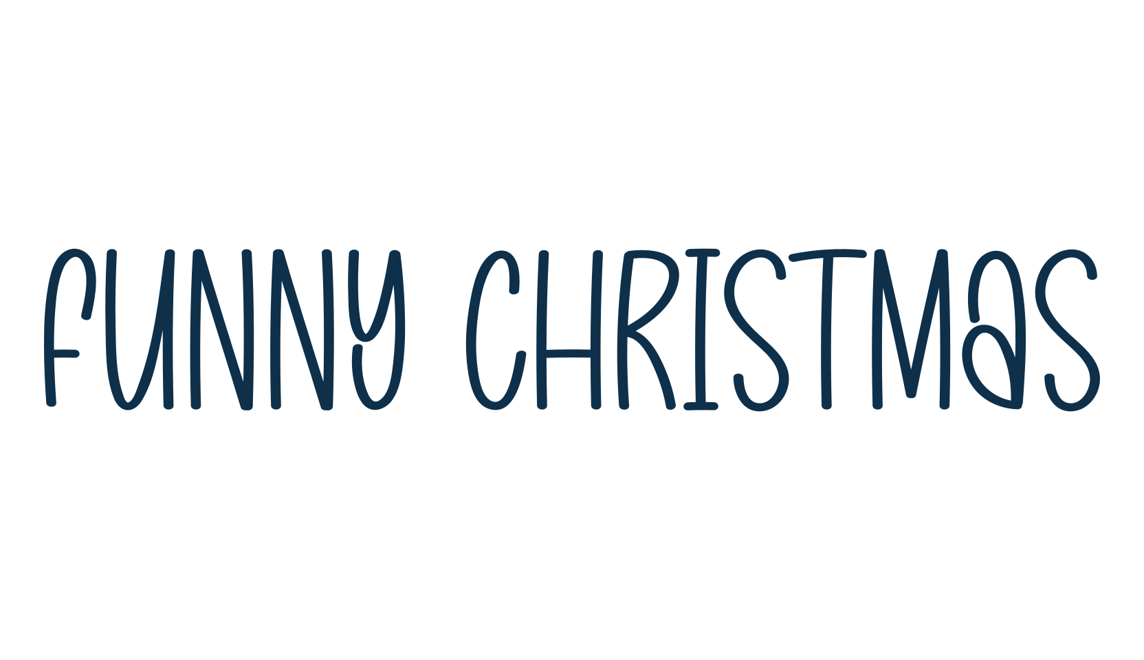 Funny Christmas, fancy decorative font preview
