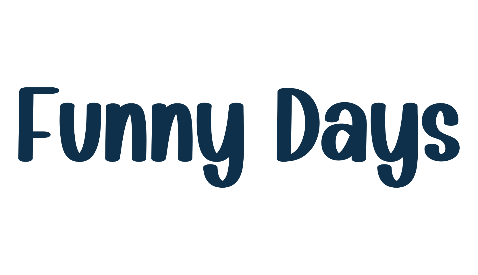 Funny Days, various font preview