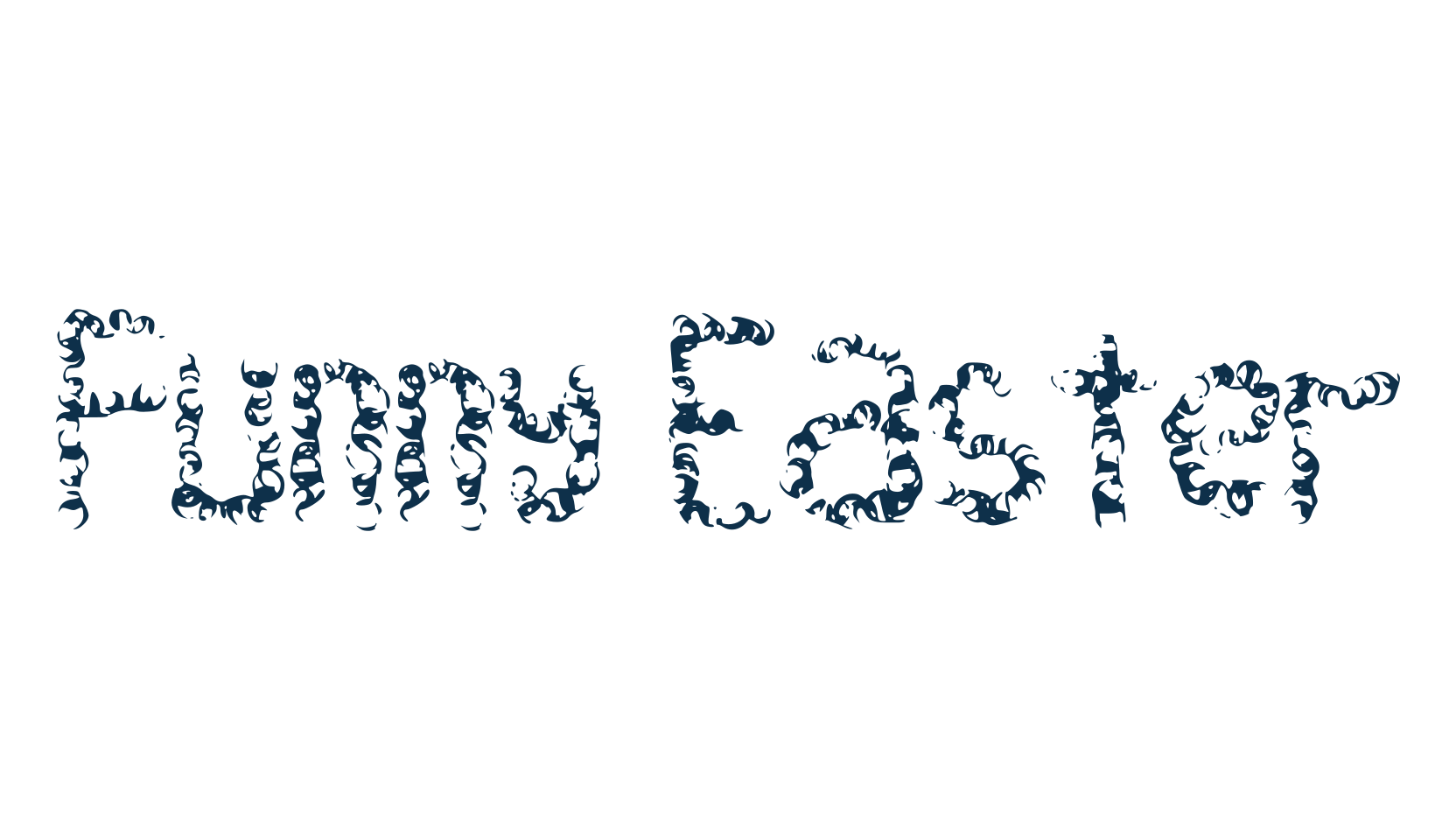 Funny Easter, fancy decorative font preview