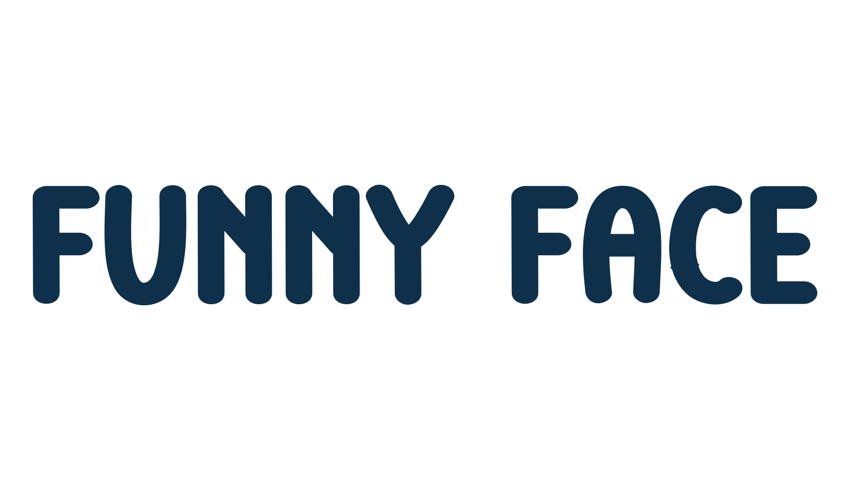 Funny Face, fancy various decorative script calligraphy font preview