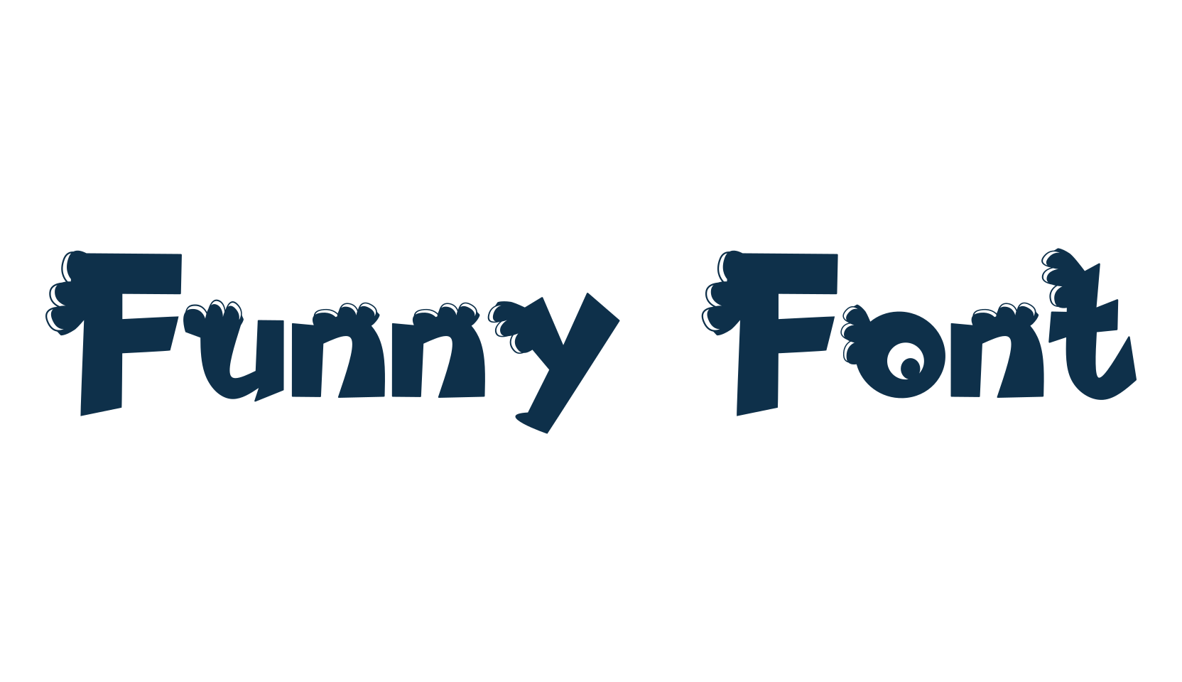 Funny Font, fancy cartoon decorative font preview