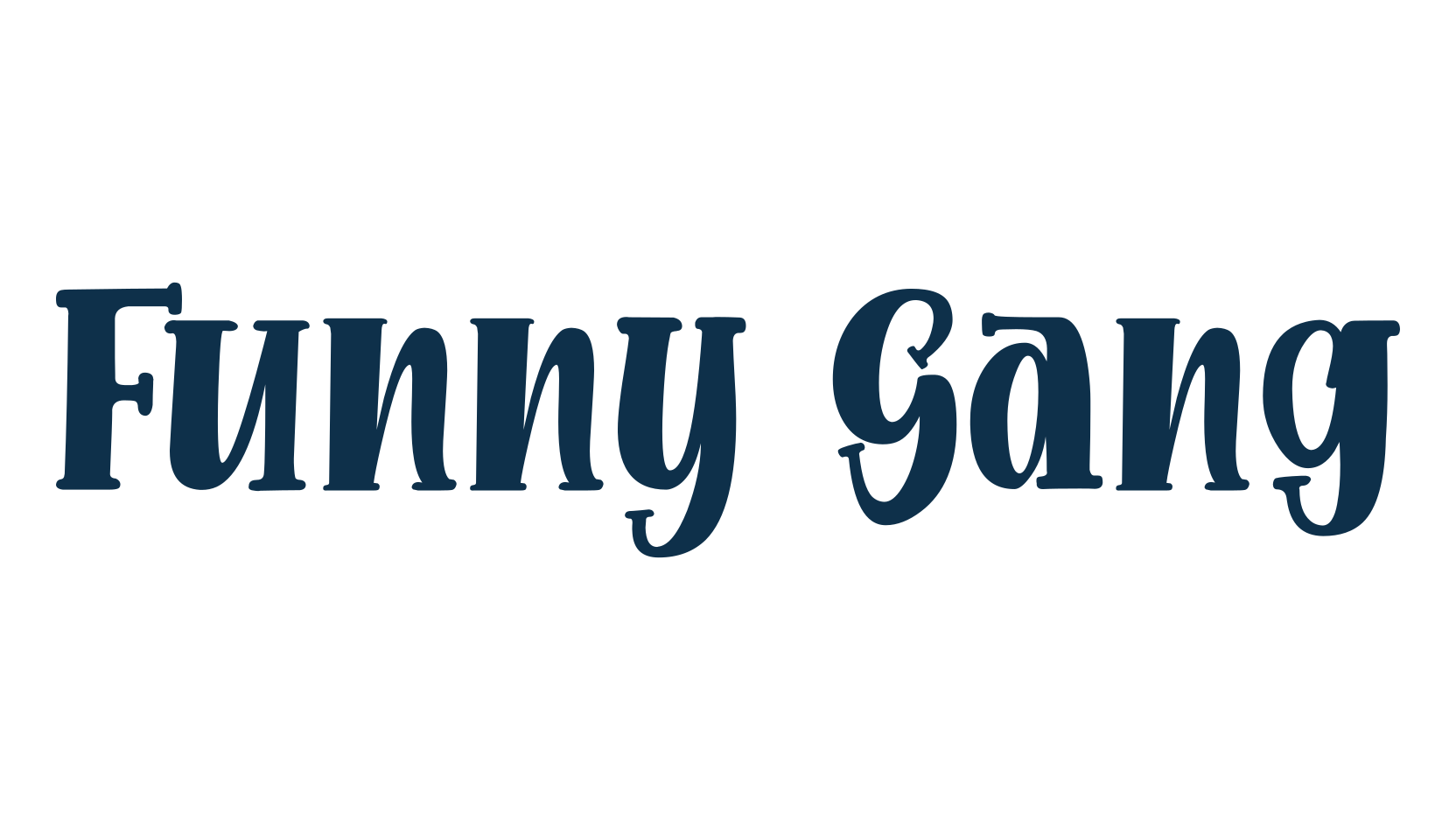 Funny Gang, fancy cartoon decorative font preview