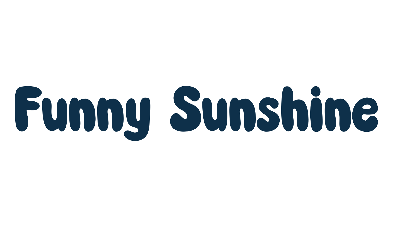 Funny Sunshine, fancy cartoon decorative font preview
