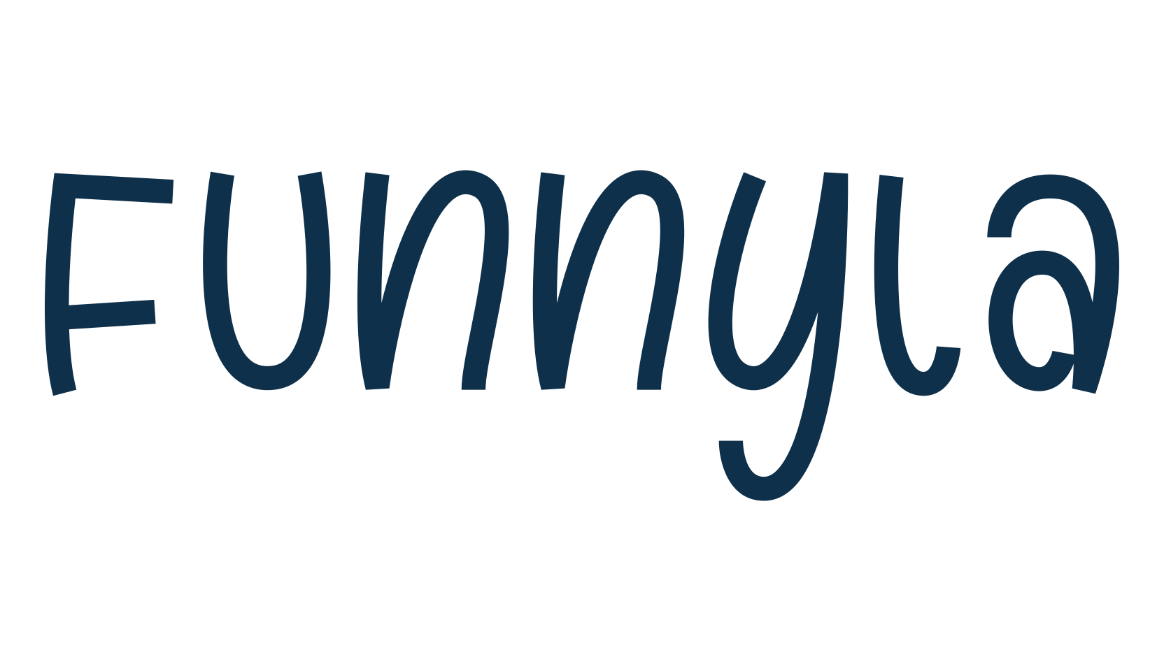 Funnyla, cartoon font preview