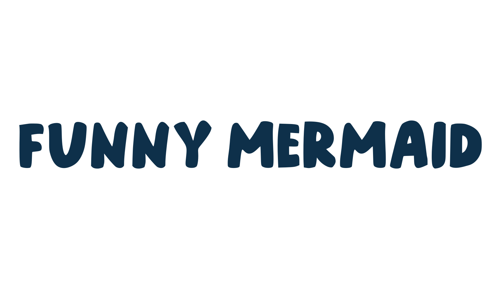 Funny Mermaid, fancy cartoon decorative font preview