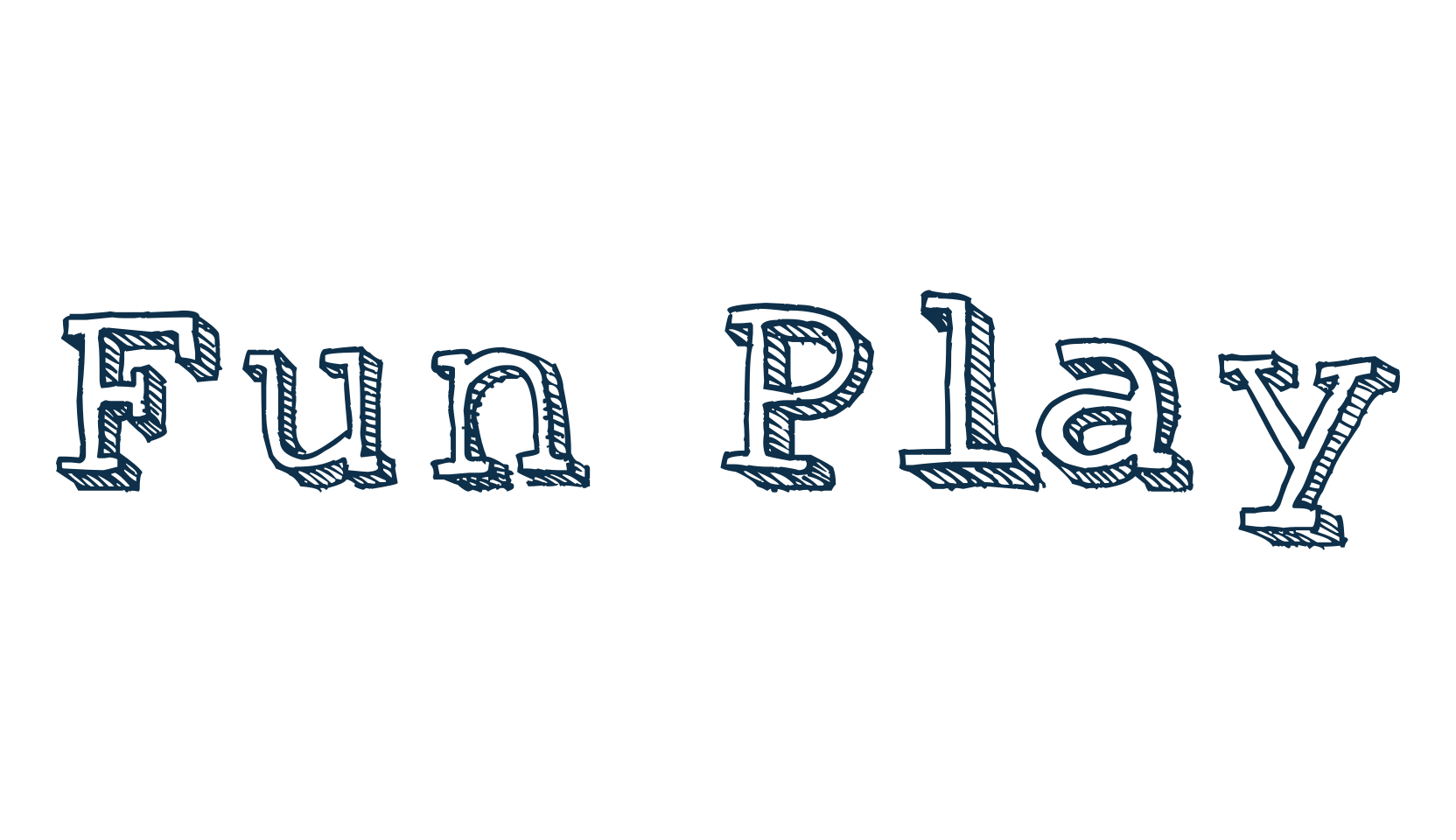 Fun Play, cartoon font preview