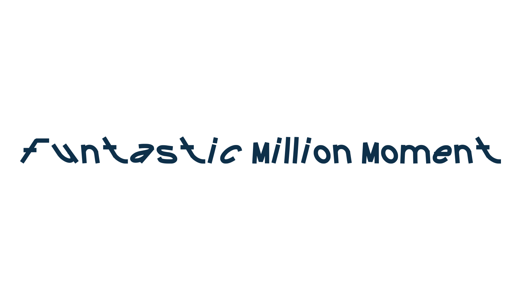 Funtastic Million Moment, fancy various decorative font preview