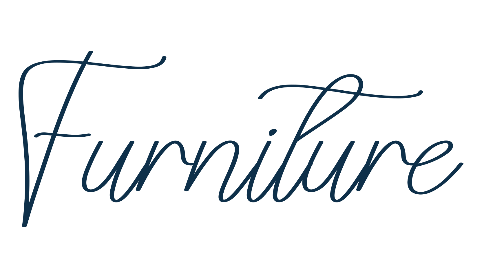 Furniture, script handwritten fancy decorative calligraphy font preview
