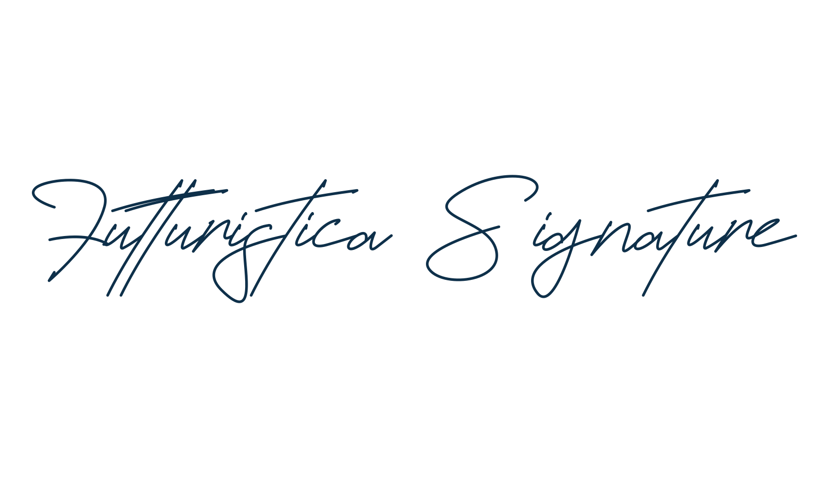 Futturistica Signature, handwriting font preview