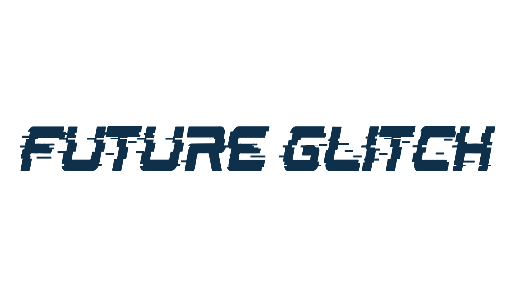 Future Glitch, distorted font preview