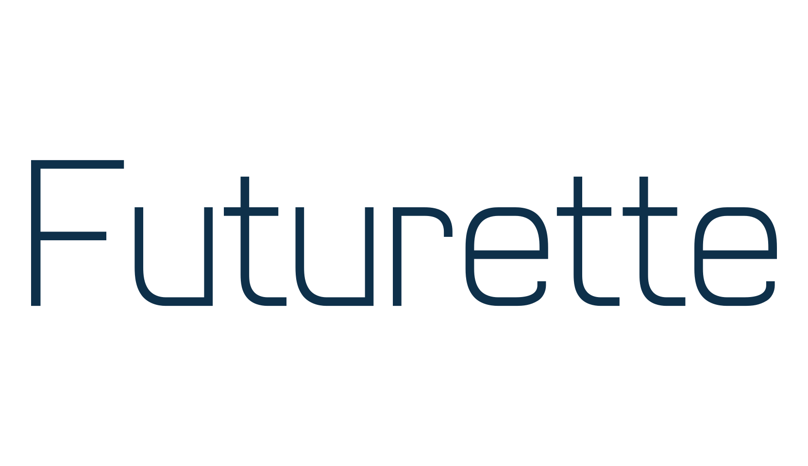 Futurette, basic sans serif font preview