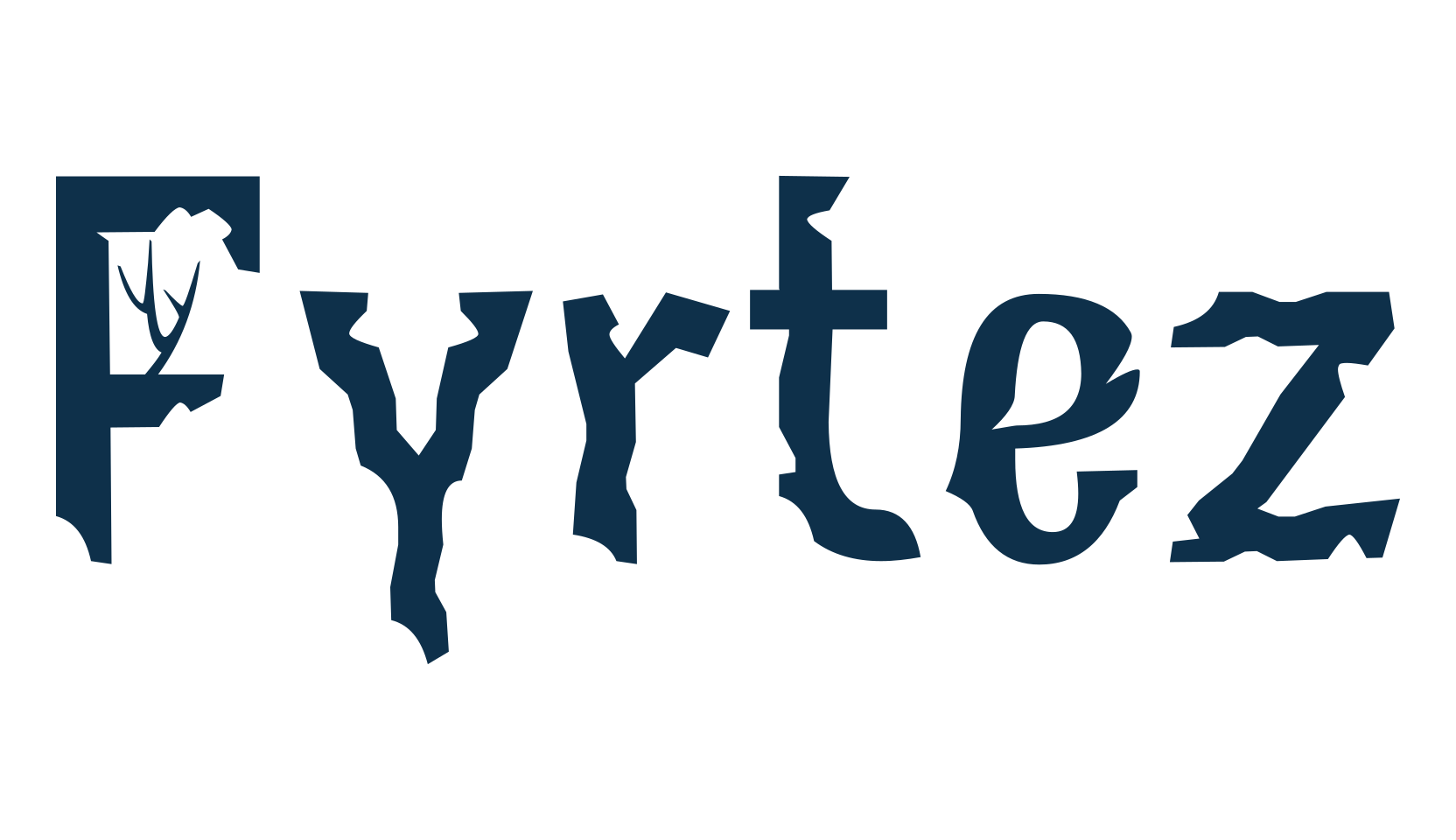 Fyrtez, fancy decorative font preview