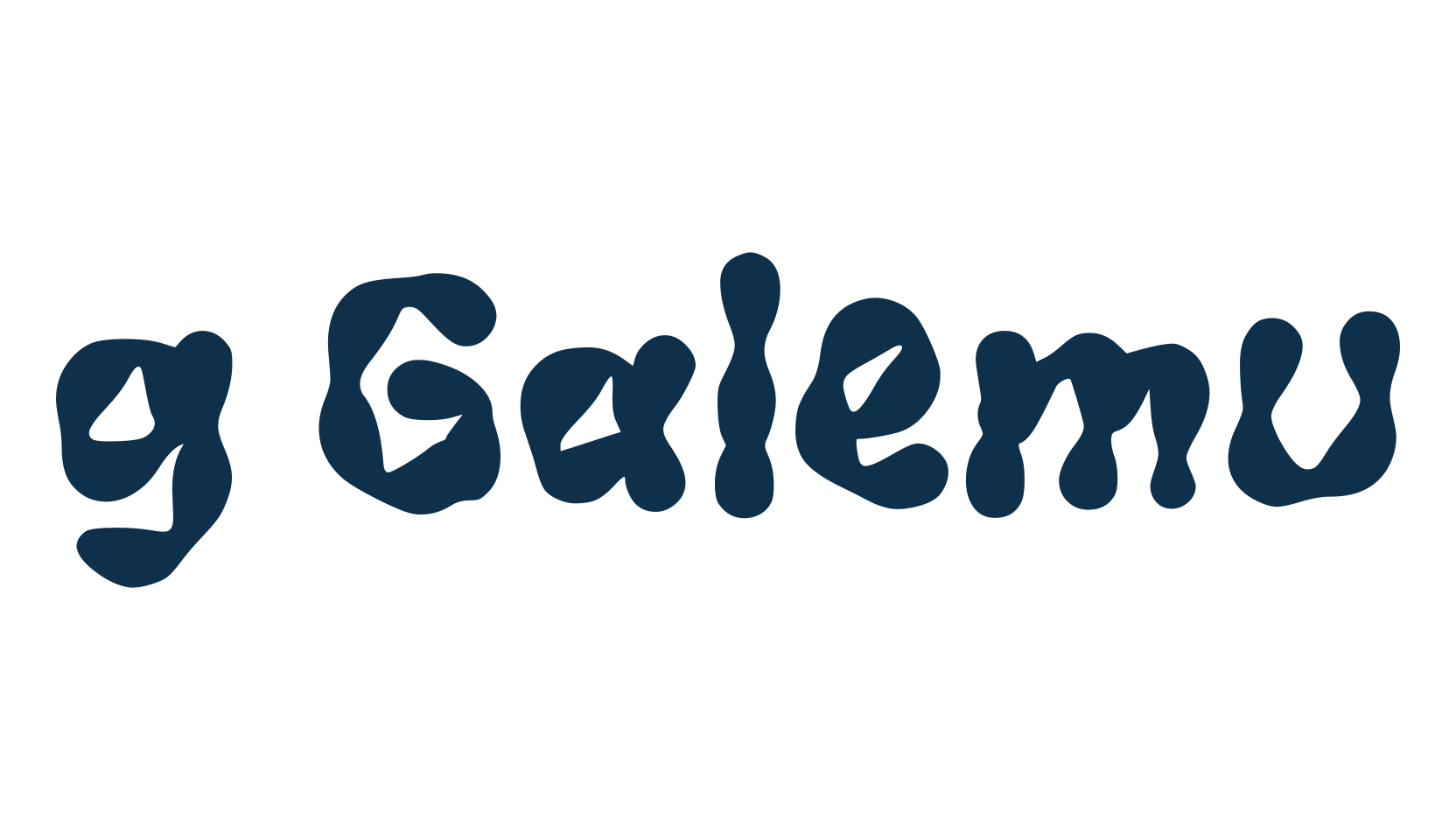 g Galemu, fancy groovy decorative font preview