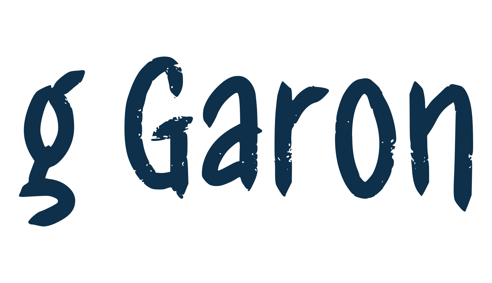 g Garon, script brush fancy decorative calligraphy font preview