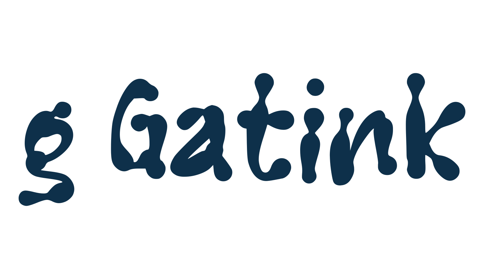 g Gatink, fancy groovy decorative font preview