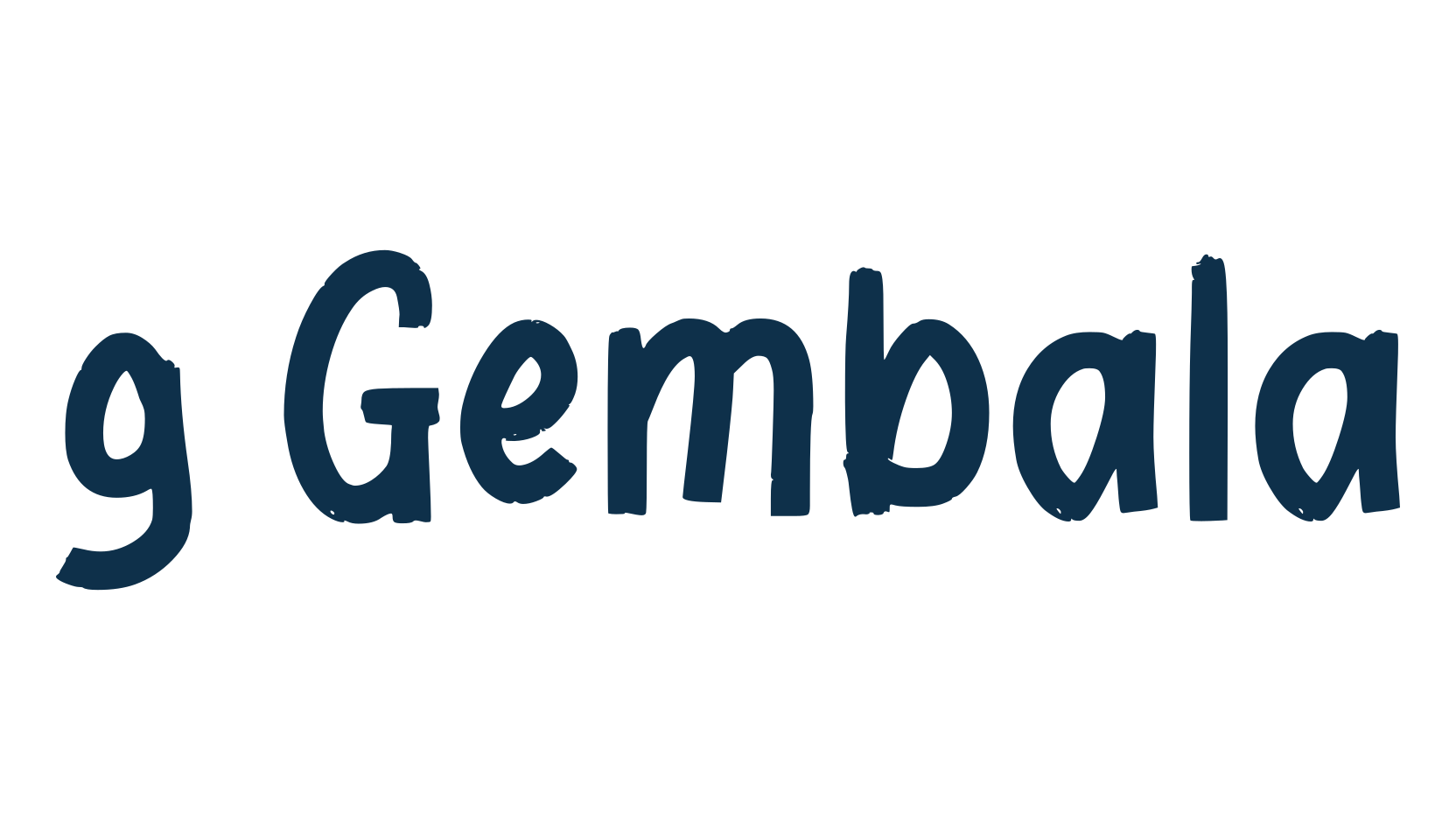 g Gembala, brush font preview