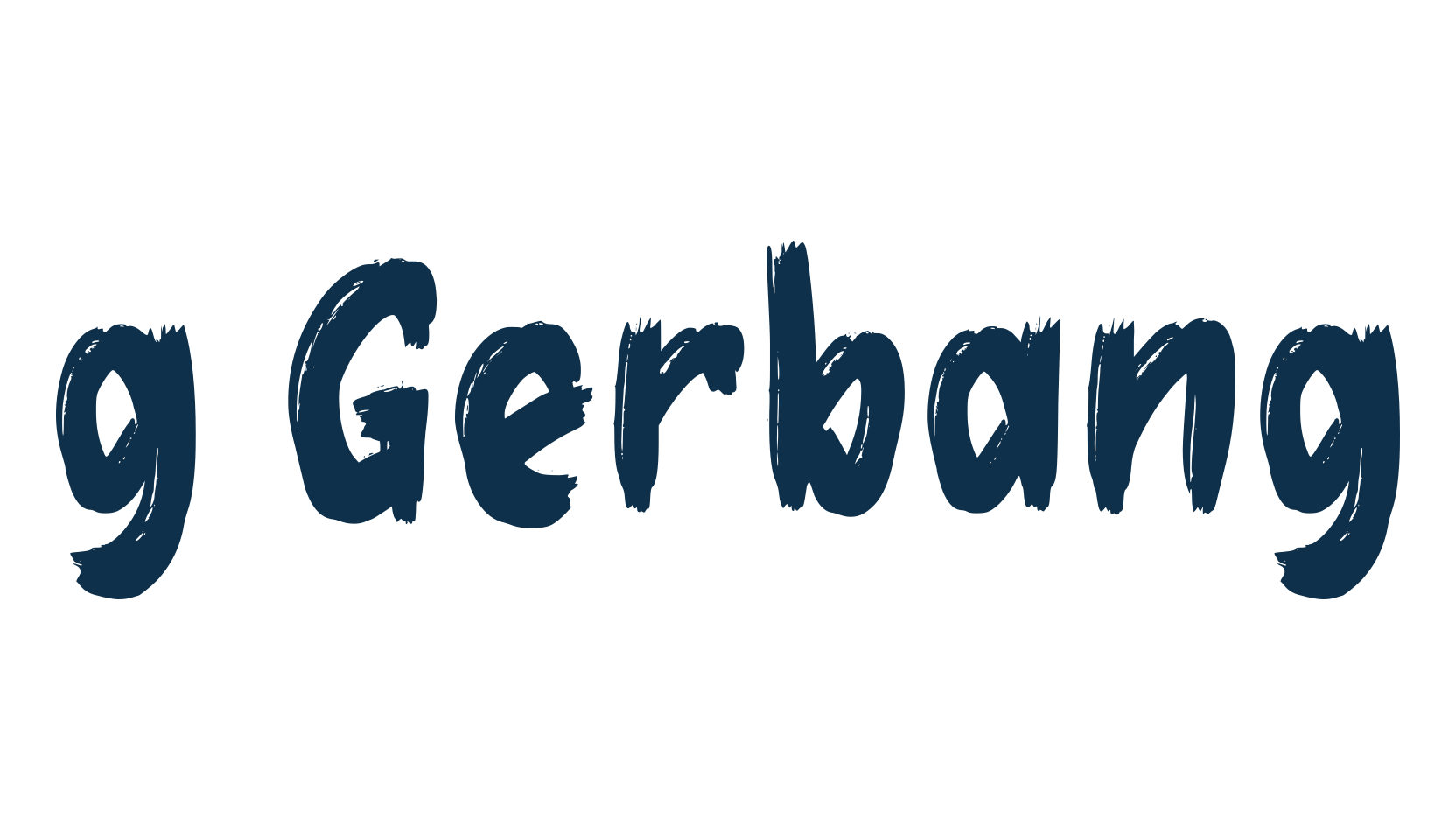 g Gerbang, brush font preview