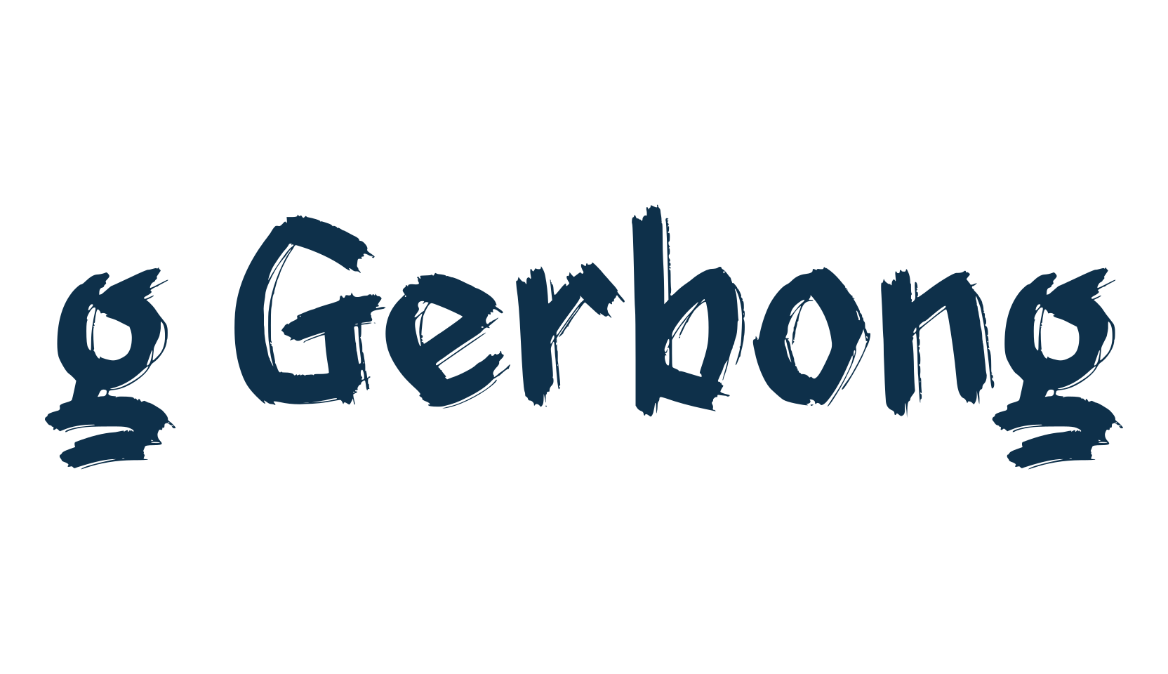 g Gerbong, trash font preview