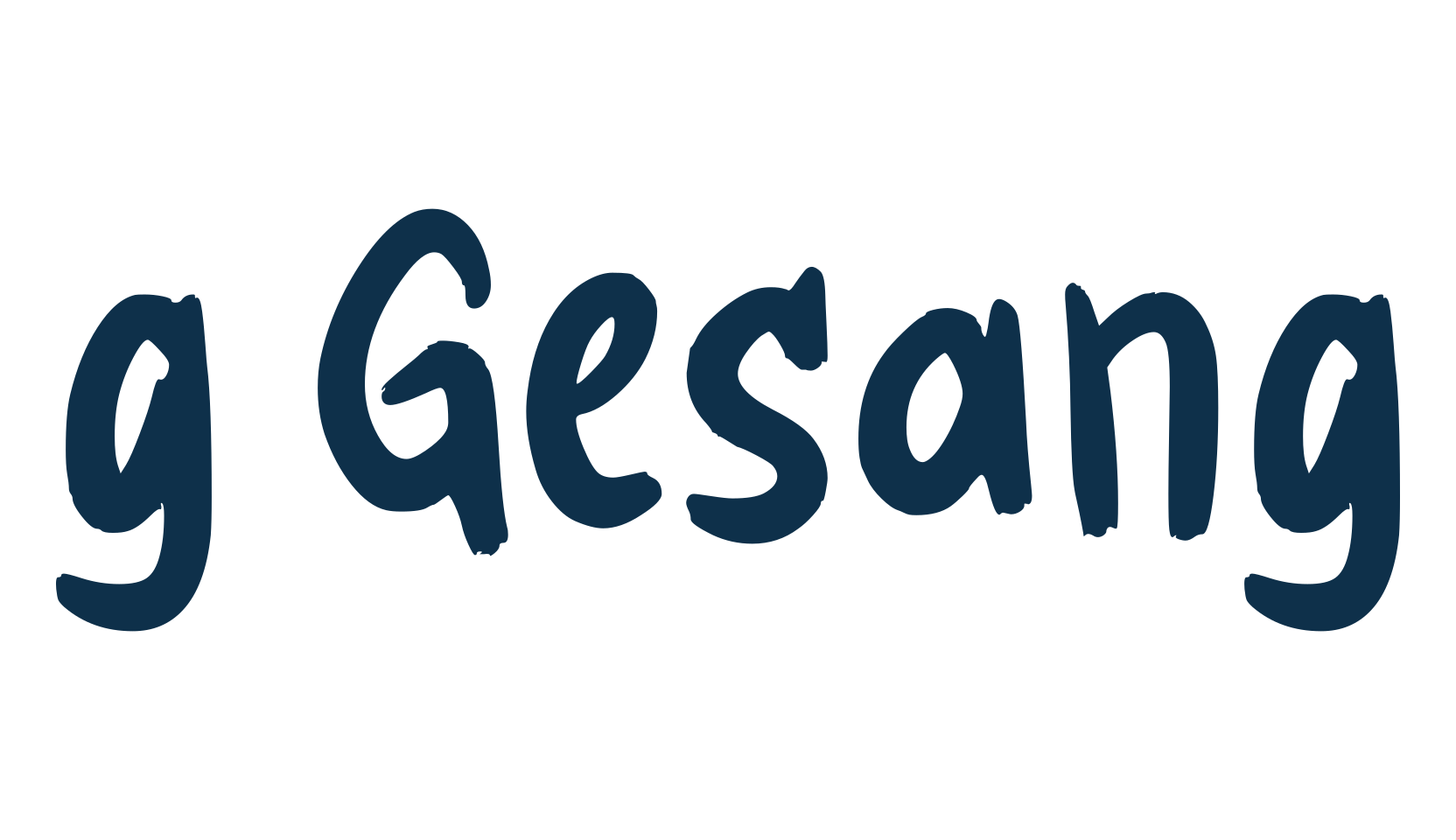 g Gesang, script brush fancy decorative calligraphy font preview