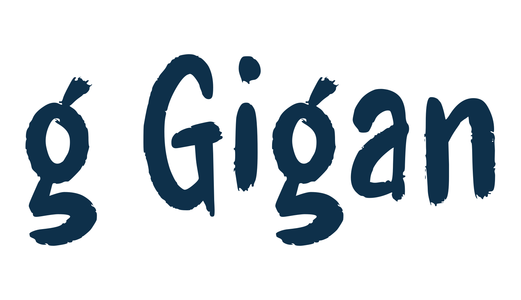 g Gigan, script brush fancy decorative calligraphy font preview