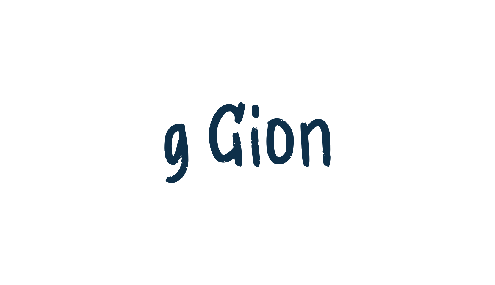 g Gion, brush font preview