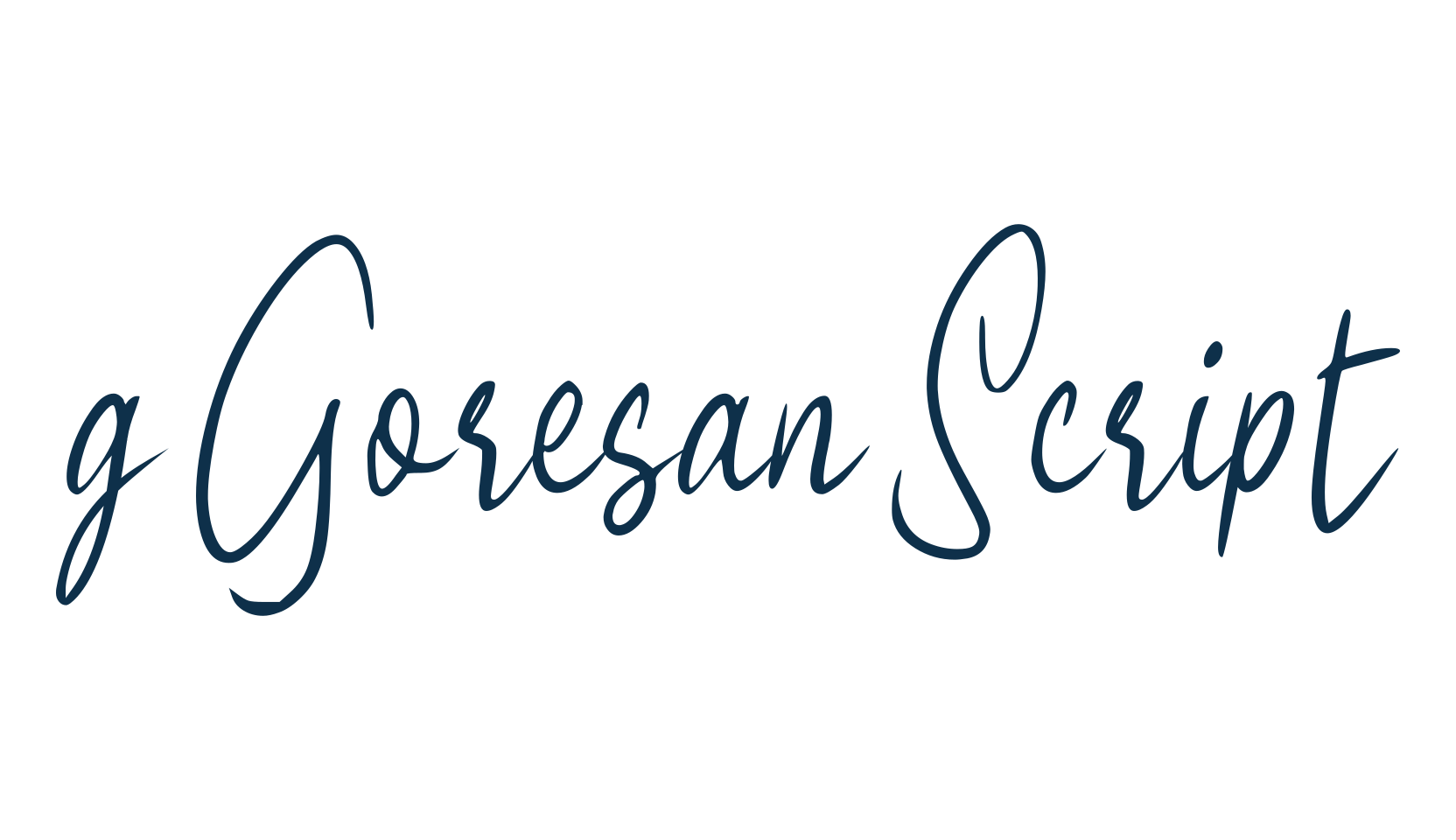 g Goresan Script, script handwritten fancy decorative calligraphy font preview