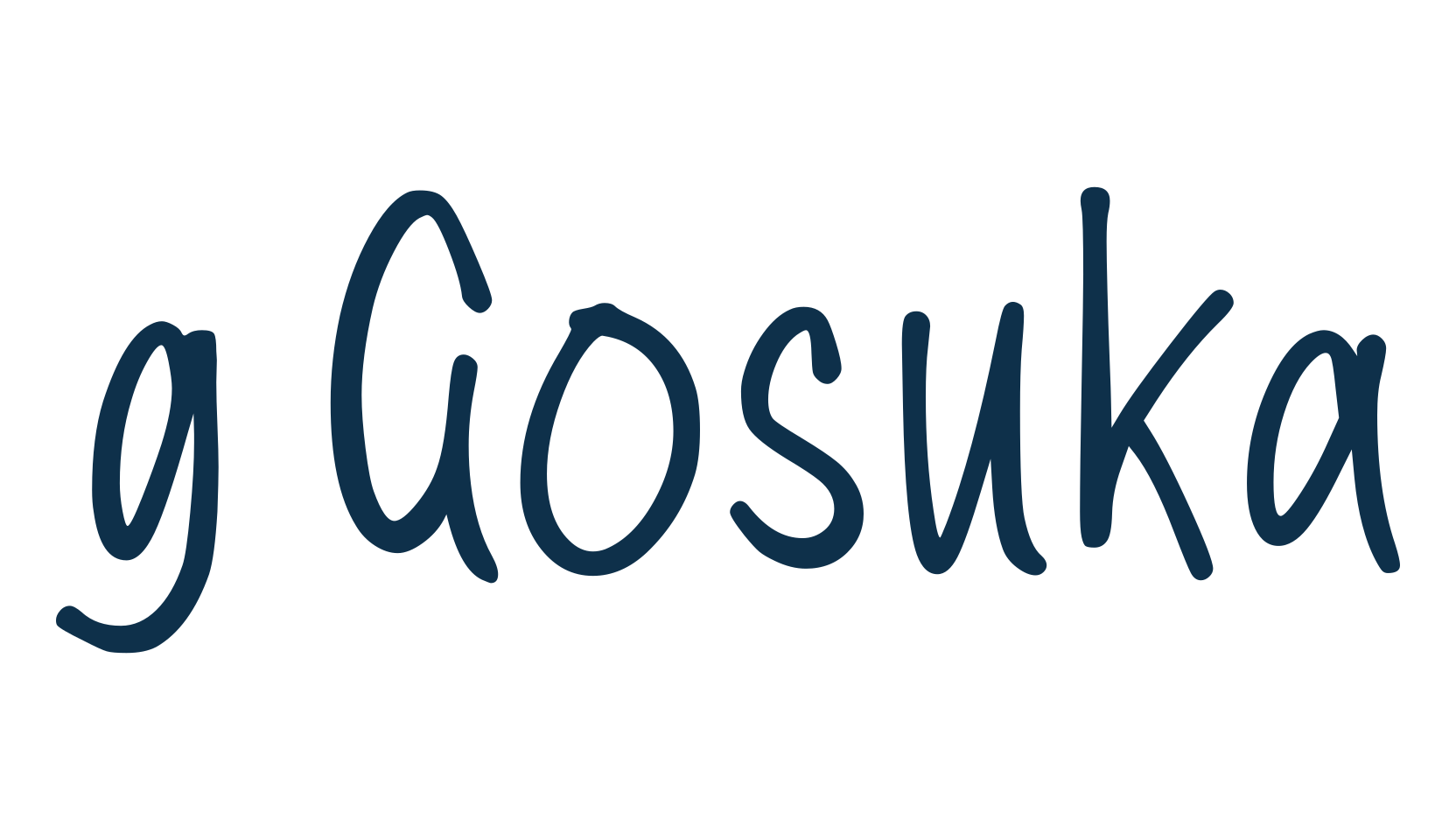 g Gosuka, script handwritten fancy decorative calligraphy font preview