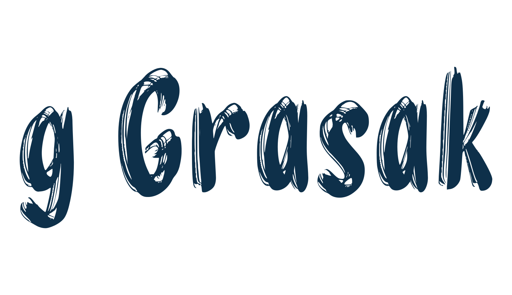 g Grasak, script brush fancy decorative calligraphy font preview