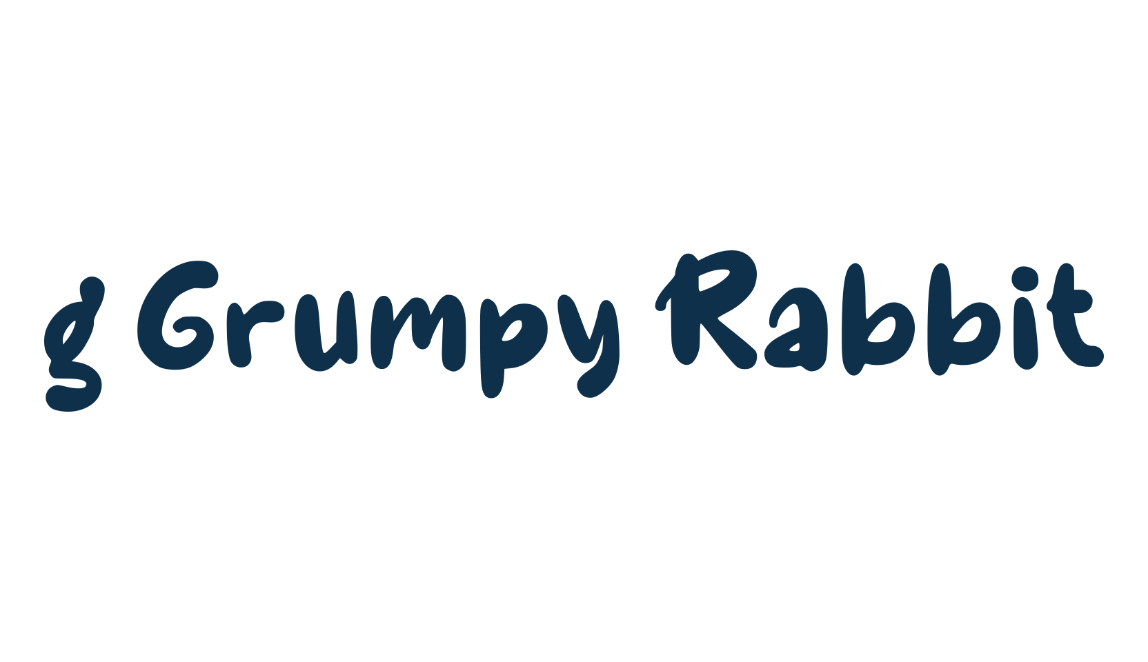 g Grumpy Rabbit, fancy cartoon decorative font preview