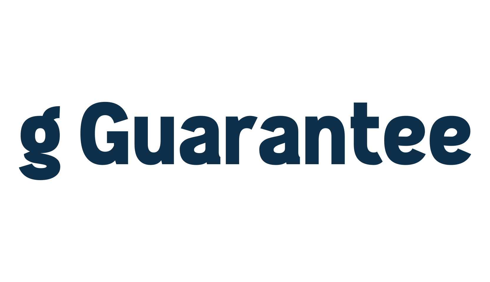 g Guarantee, basic sans serif font preview