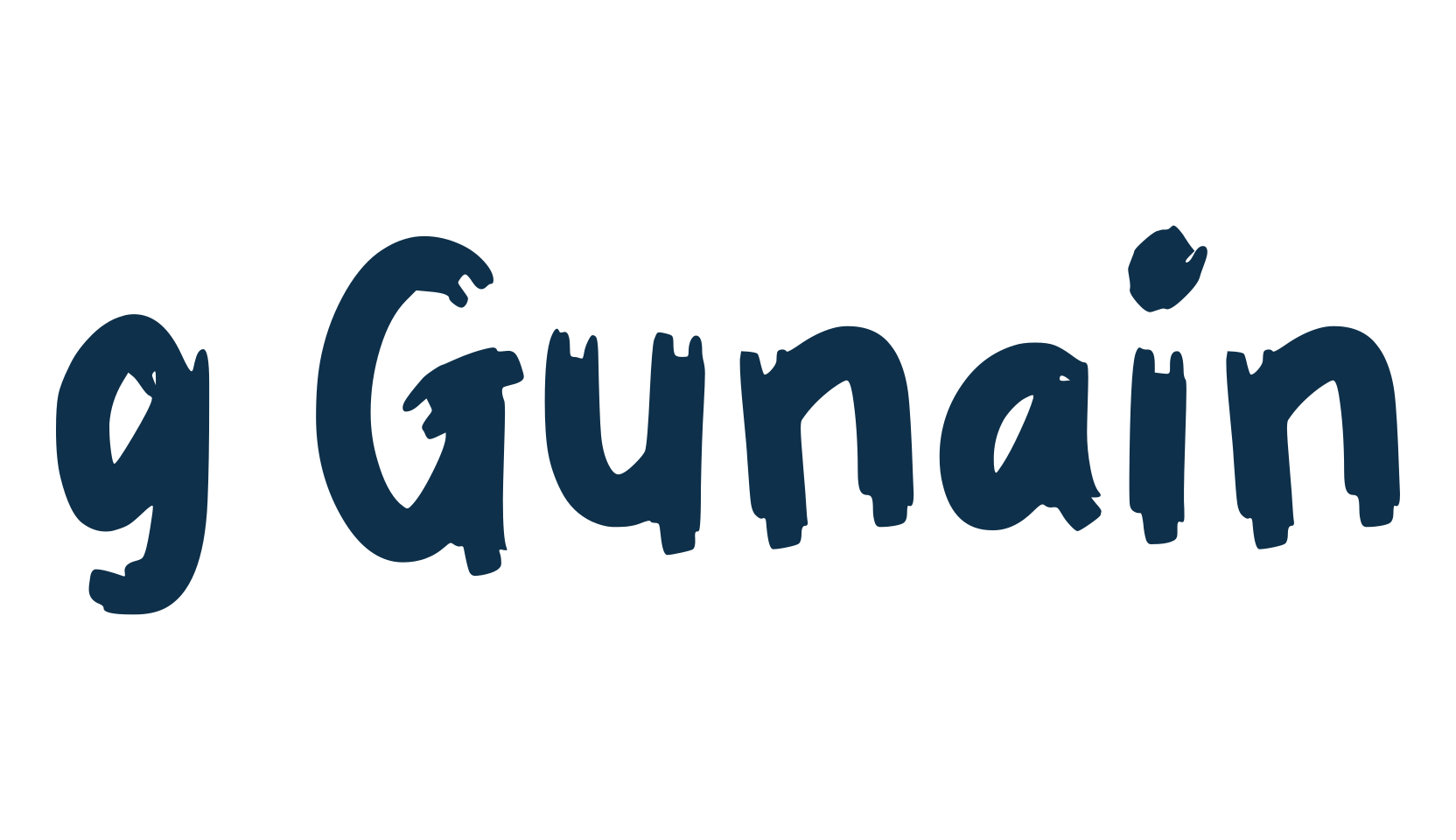 g Gunain, script brush fancy decorative calligraphy font preview