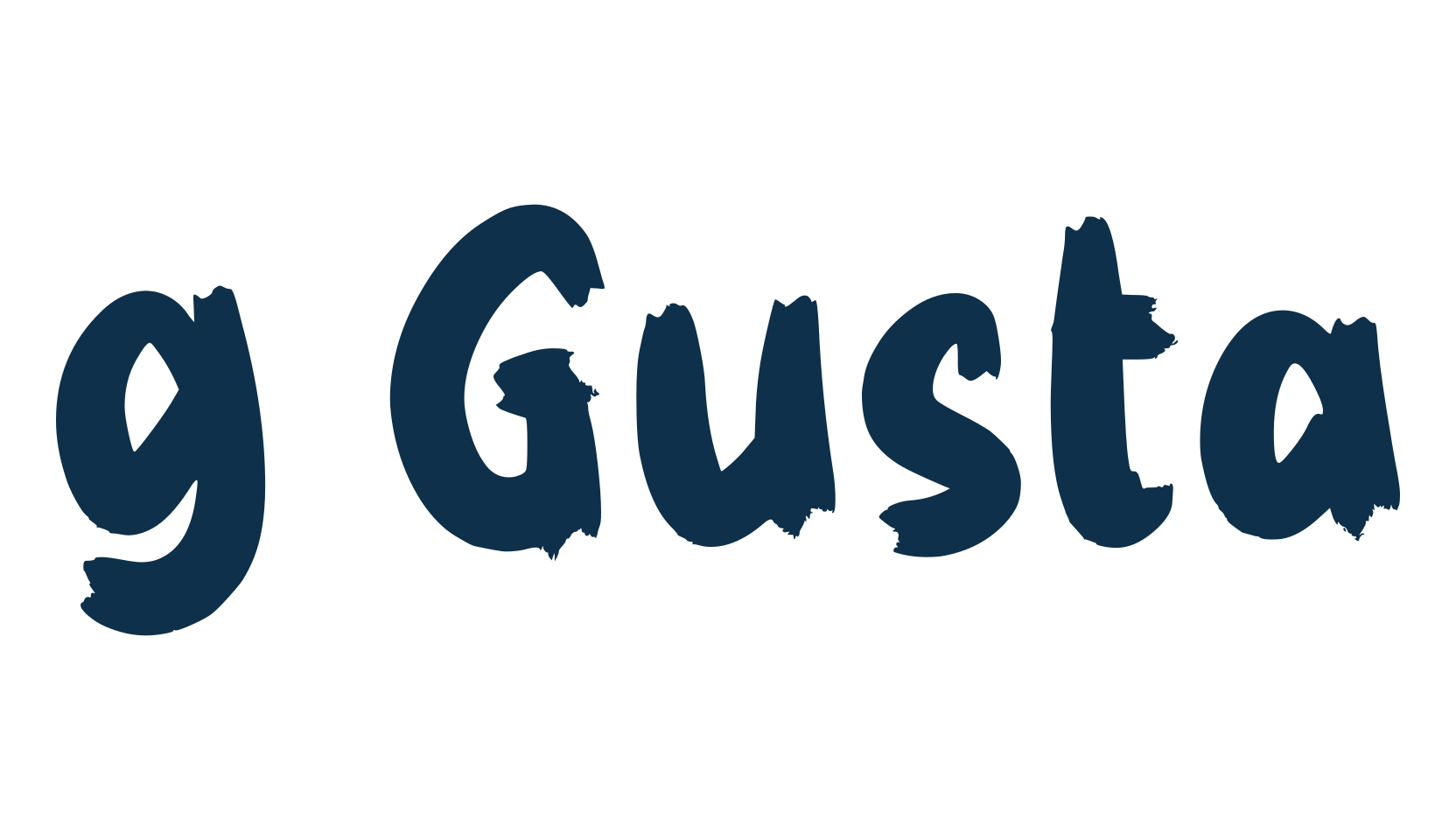 g Gusta, script brush fancy decorative calligraphy font preview