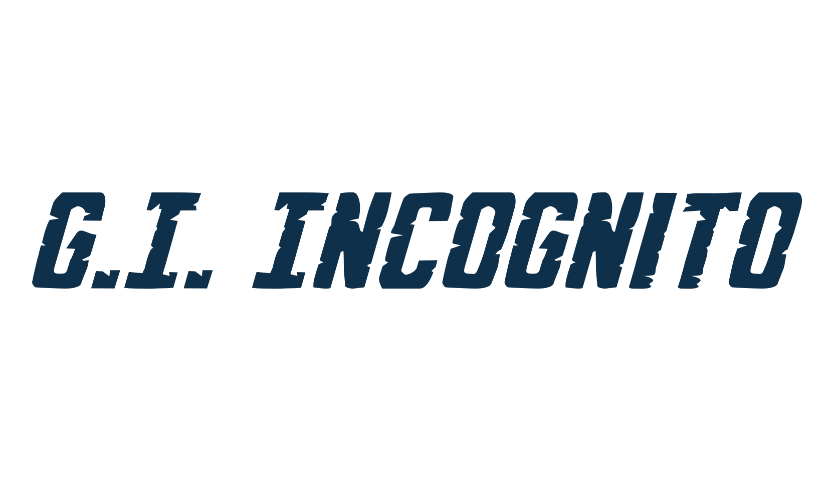 G.I. Incognito, fancy eroded decorative font preview