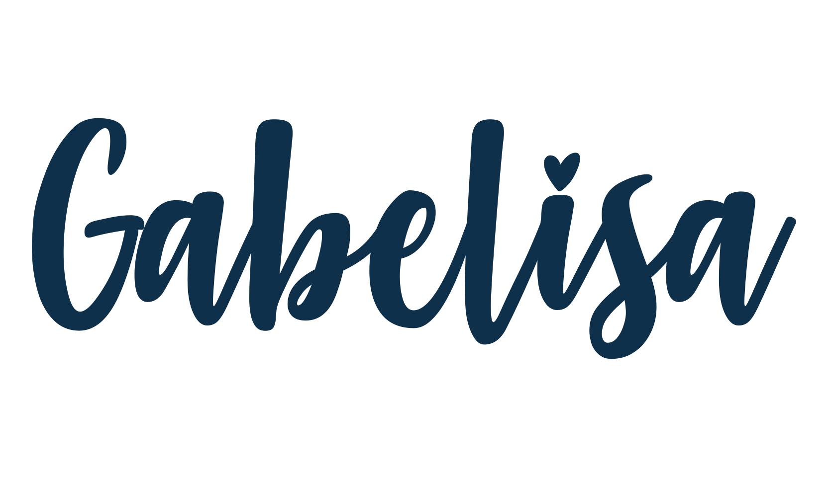 Gabelisa, brush font preview