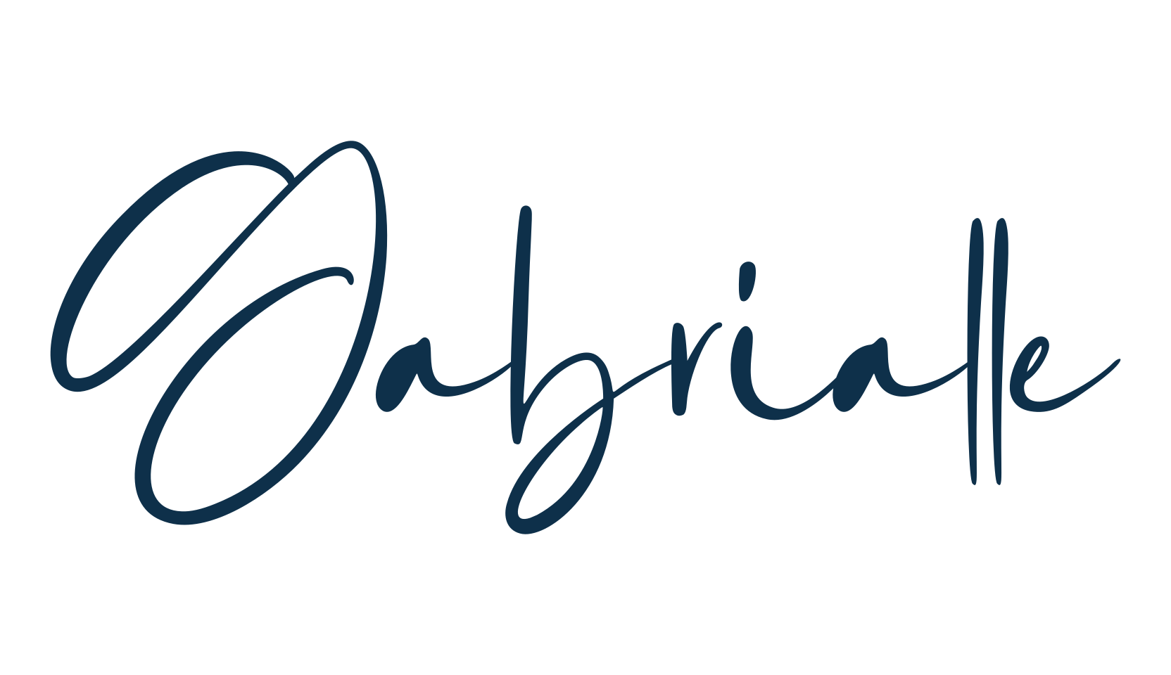 Gabrialle, script handwritten fancy decorative calligraphy font preview