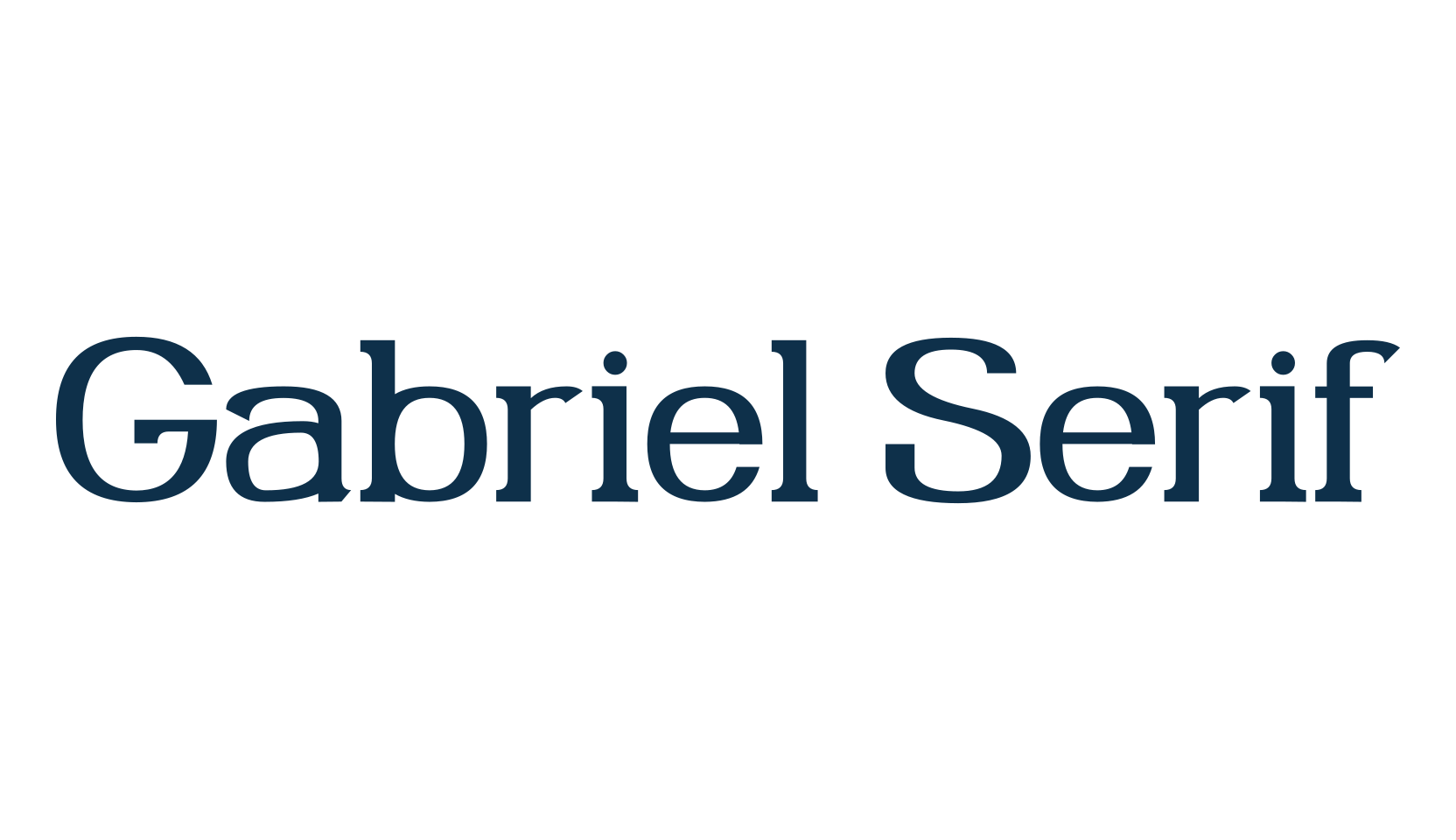 Gabriel Serif, serif font preview